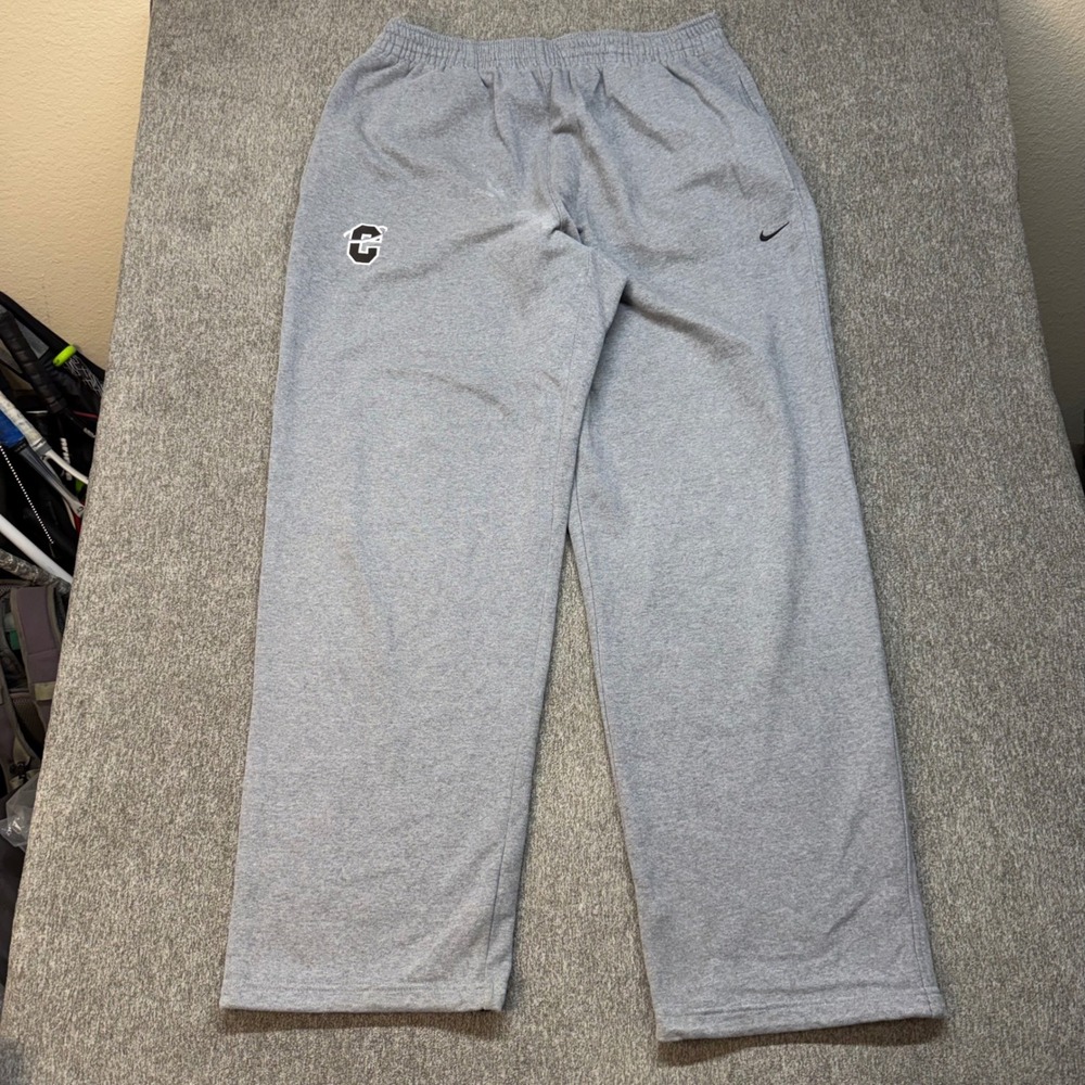Nike Team Mens XXLT Gray Fleece Sweatpants Tall Straight Leg Embroidered Logo